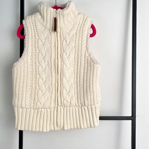 Artisan NY Cream Cable Knit Sweater Vest